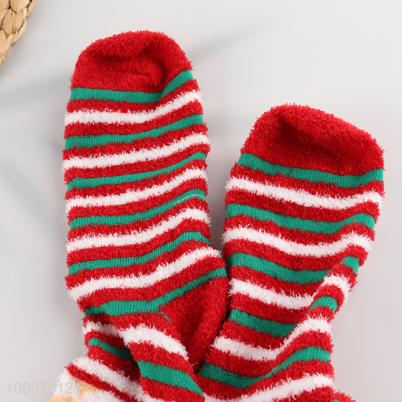 Wholesale Women's Winter Coral Fleece Slipper Socks Sleeping Socks