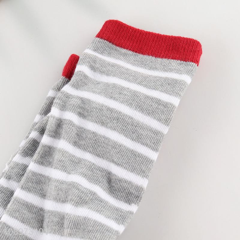 Factory Price Cozy Striped Crew Socks Soft Sports Socks for Women