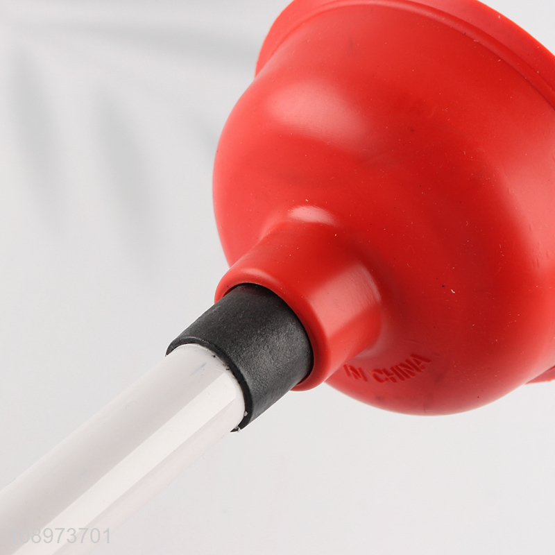 New Product Rubber Toilet Plunger with Mini Plastic Handle