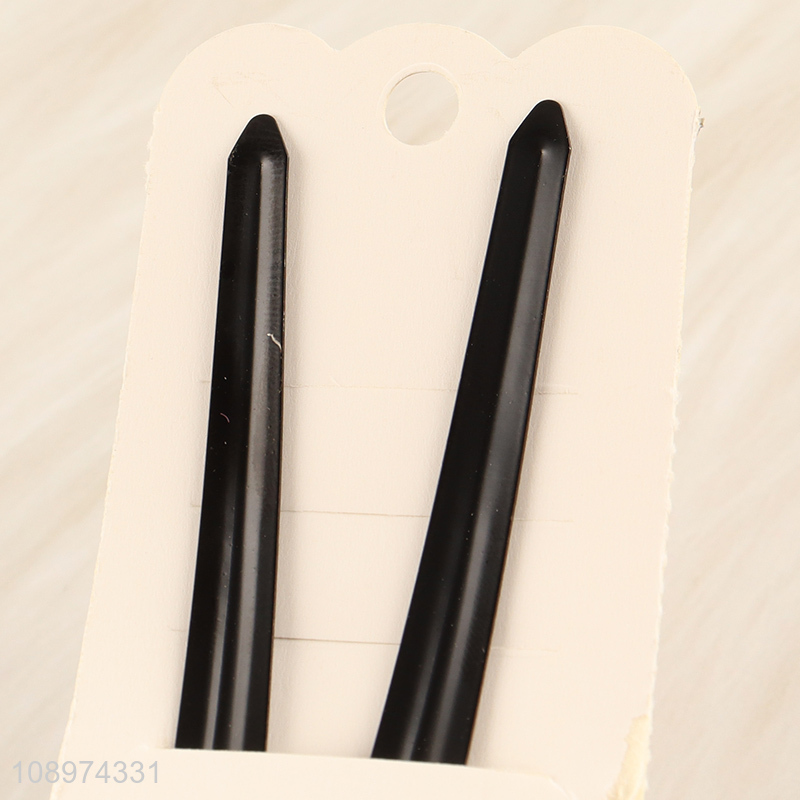 Factory Price 2PCS Hollow Metal Hair Clips Bang Hair Clips