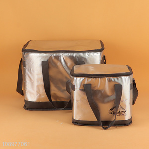 Factory Price Portable Aluminum Foil Cooler Bag Insulated Reusable Grocery Bag