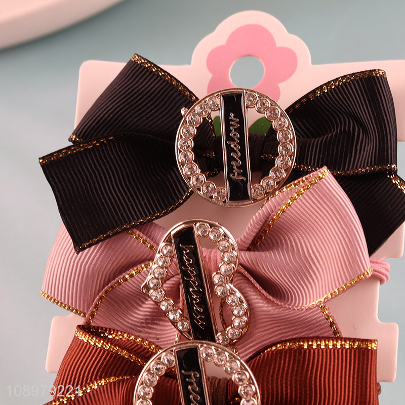 New arrival women hair accessories multicolor bowknot hair ring