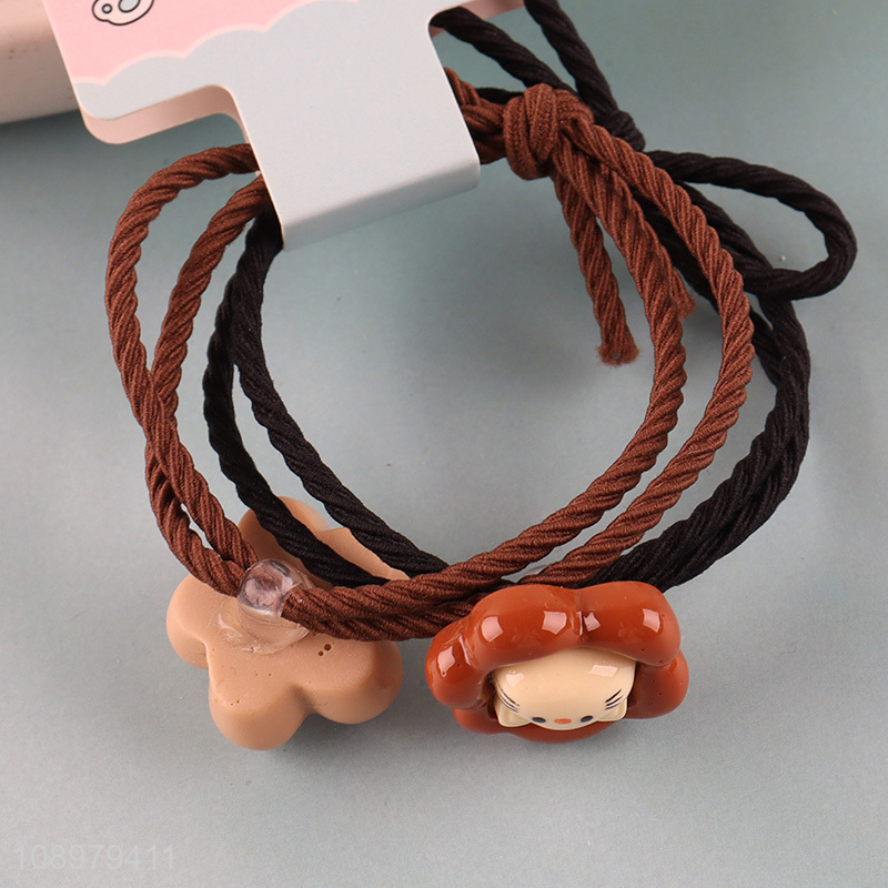 Most popular cartoon cute girls hair ties hair scrunchies hair accessories