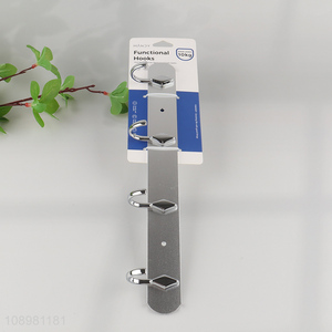 China wholesale heavy duty aluminum wall-mounted hook for home