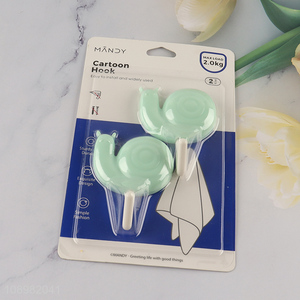 Yiwu market 2pcs bathroom kitchen sticky hook adhesive hook for sale