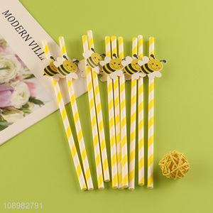 China factory cartoon been disposable paper drinking straw for sale