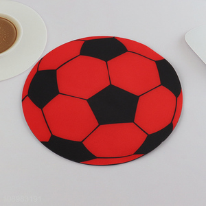 Hot items round non-slip football shape mouse pad for sale