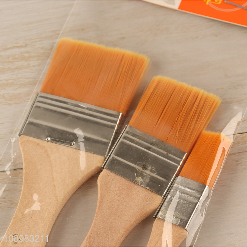 Low price 3pcs professional oil painting brush set for sale