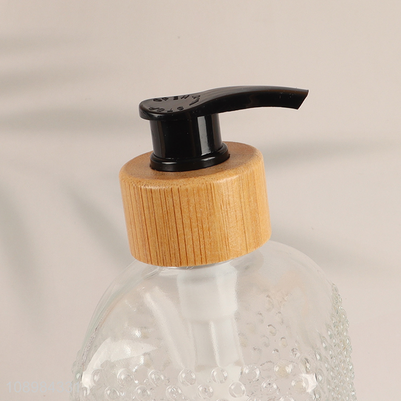 Wholesale Clear Glass Liquid Soap Dispenser Empty Hand Sanitizer Bottle