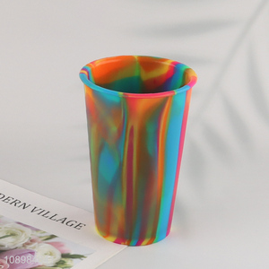 Yiwu market colorful silicone cup silicone water cup drinking cup