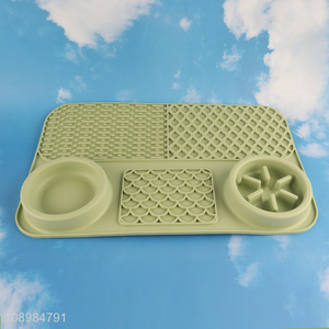 Hot items pets dog silicone slow feeder lick mat for sale