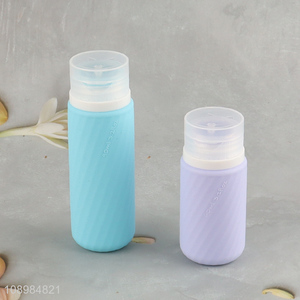 Most popular silicone portable travel toiletries bottle