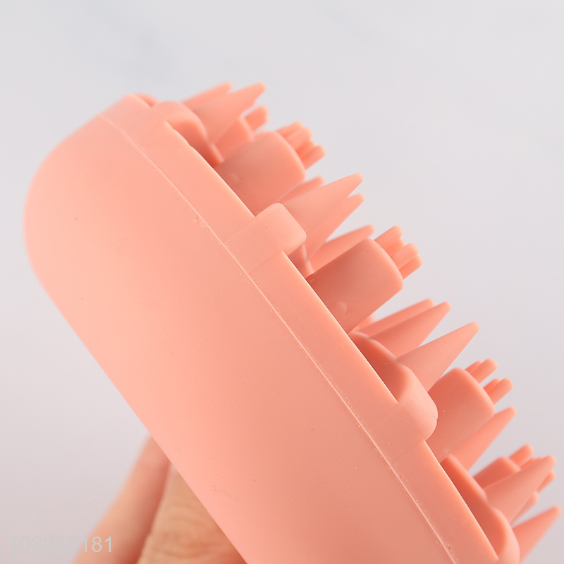 New style home silicone hollow massage shampoo brush