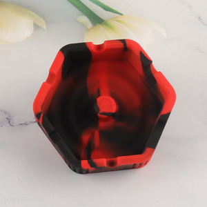 China supplier heat-resistant unbreakable silicone ashtray for household