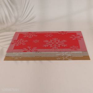 Hot Selling Christmas Placemat Heat Resistant Non-Slip PVC Placemat