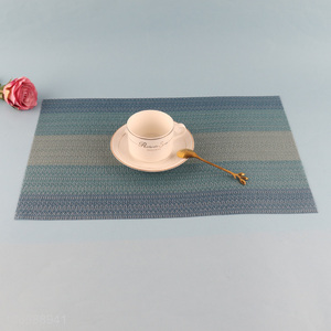 Yiwu market rectangle tabletop decoration textilene place mat dinner mat