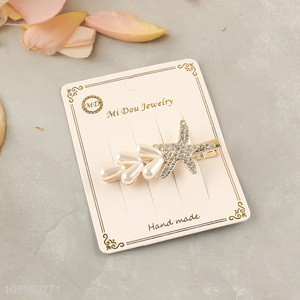 Hot products fashionable alloy hair accessories diamond-encrusted <em>hairpin</em>