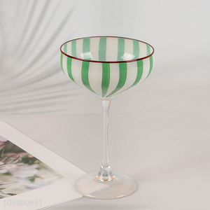 Good Quality Colored Crystal Wine Glasses Corktail Goblet Corktail Glassware