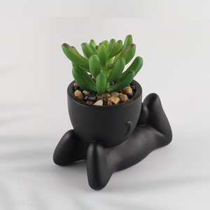 Yiwu market home office desktop decoration artificial potted plant