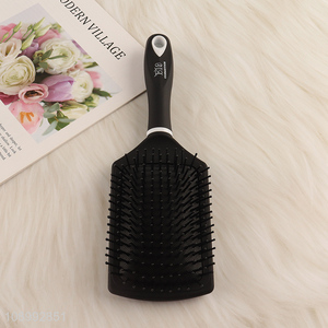 Hot sale black anti-static massage hair comb with wide teeth