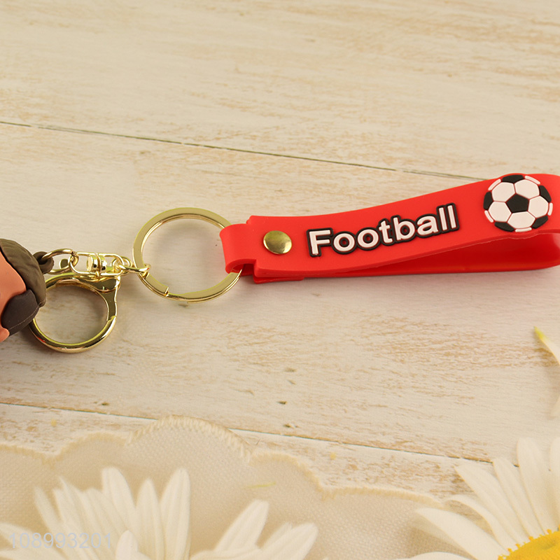 Yiwu market portable football series keychain for gifts