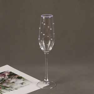 Good Quality Glass Champagne Flutes Unique Gift for Birthday Wedding