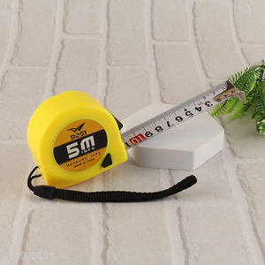 New product 5m retractable self-lock steel measuring tape