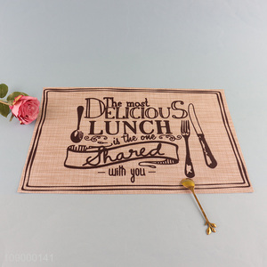 China products rectangle anti-slip pvc place mat dinner mat