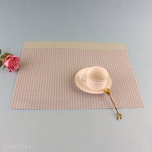 Hot products anti-slip pvc tabletop decoration place mat dinner mat