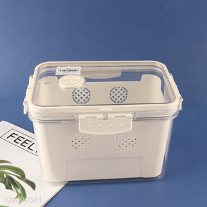 Good Quality Fruit Storage Container for Fridge with Lid & Removable Colander