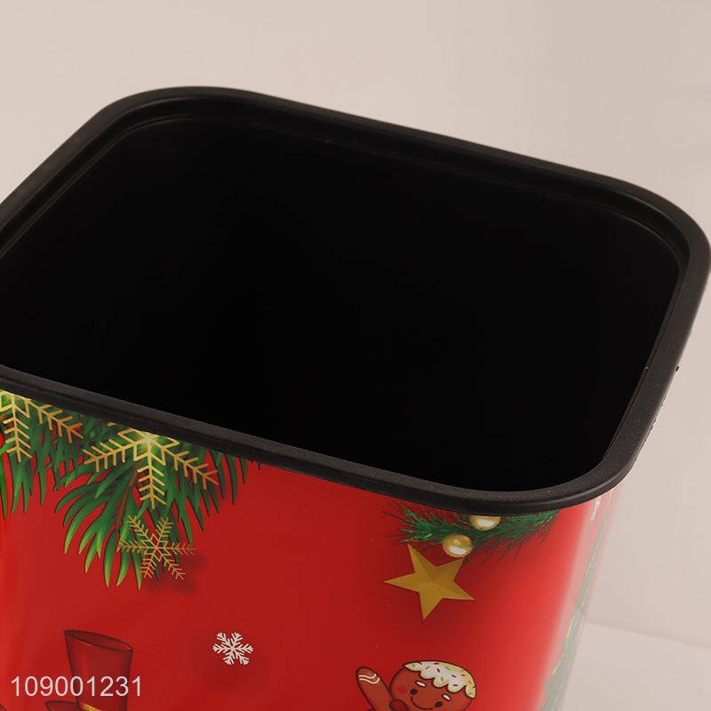 New Arrival Plastic Trash Can Wastebasket Garbage Container Basket