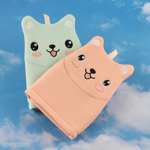 Good Quality Cartoon <em>Dog</em> Shower Bath Gloves Body Scrubbers for Kids