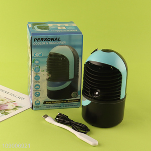 Online Wholesale 2-Speed Air Cooler Humidifier Desk Fan for Home And Office