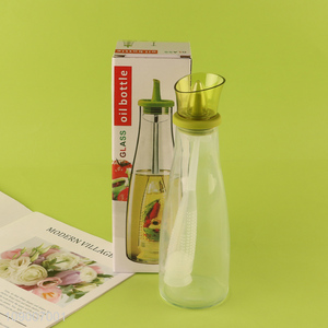 Factory Price Glass Olive Oil Dispenser & Vinegar Cruet for Kitchen