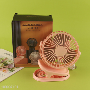 Online Wholesale Portable USB Rechargeable Clip On Fan Mini Desk Fan