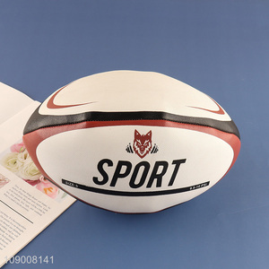 New Product Custom Rugby Ball Machine Stitched Size 5 Ruber Rugby Ball