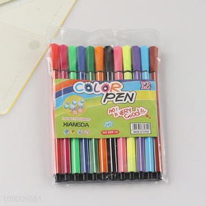 New Product 12 Colors Washable Watercolor Pens Art Markers for Kids