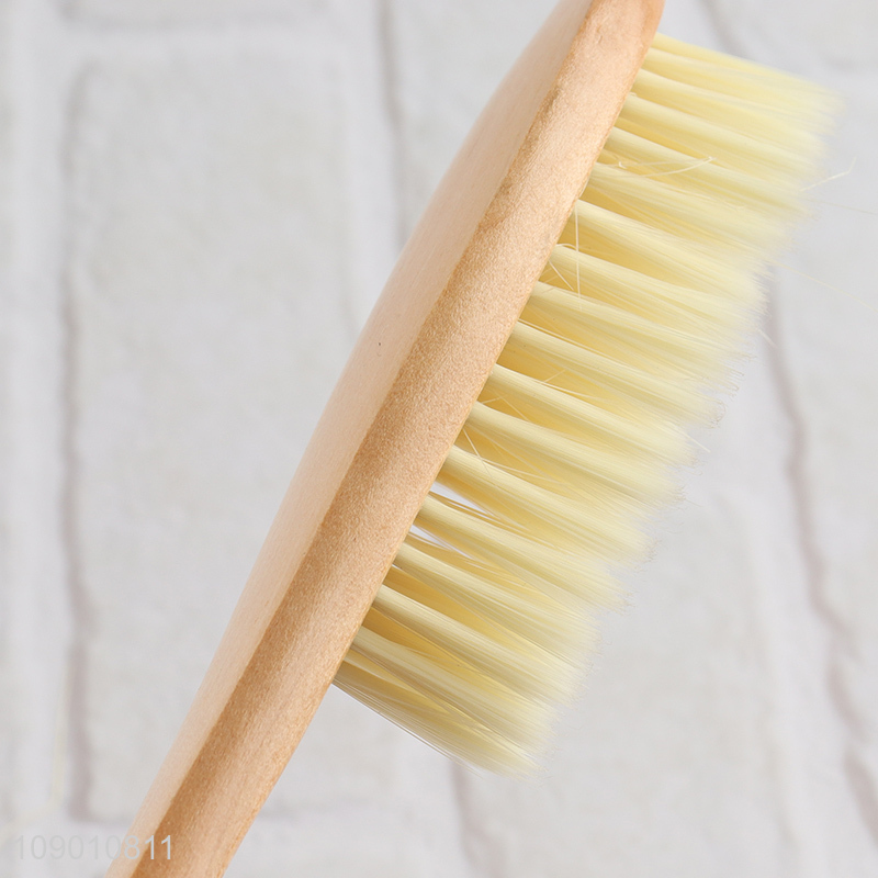 Wholesale Wooden Handle Soft Bristles Shoe Brush Sneaker Cleaning Brush