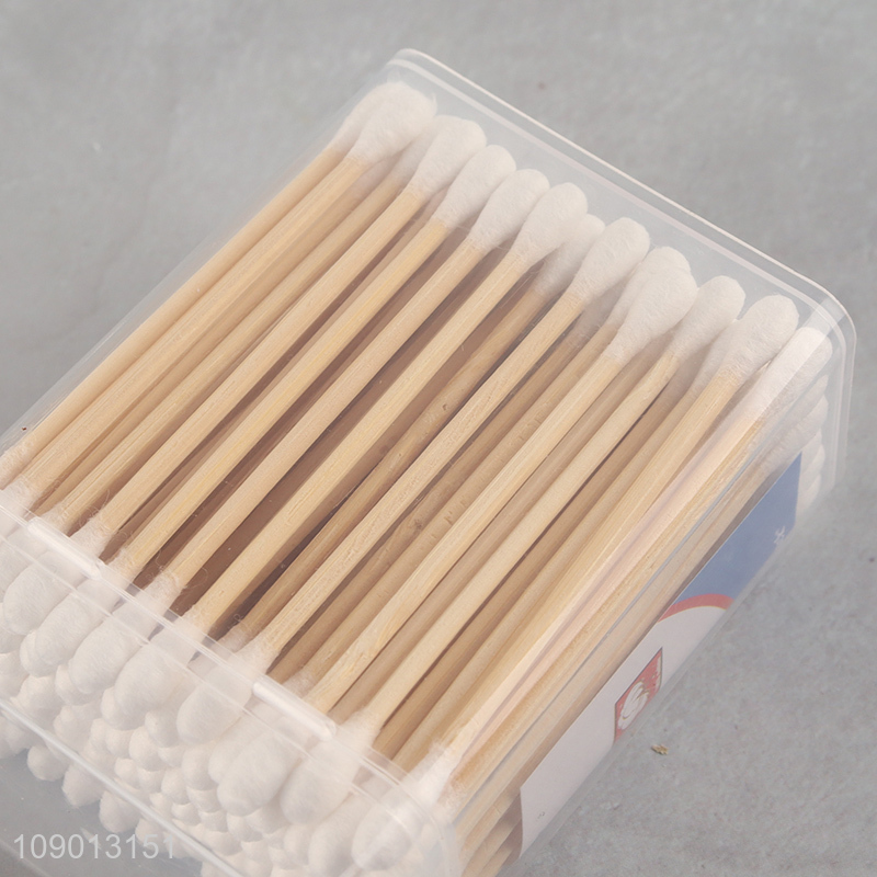 Factory Price 100 Pieces Cotton Buds Disposable Natural Cotton Swabs