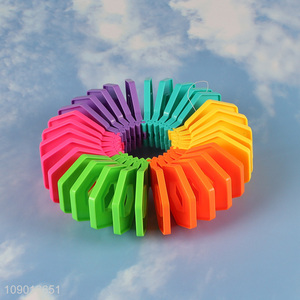 New arrival rainbow color plastic stress relief fidget toys for sale