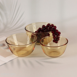 Most popular unbreakable glass dinnerware glass bowl for home restaurant