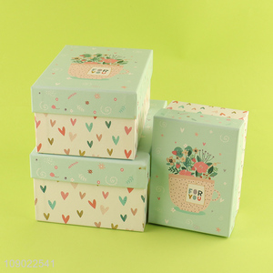 Good Quality 3PCS Gift Boxes Set Flower Arrangement Boxes for Valentine's Day