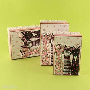 New Product 3PCS Nest Gift Boxes Set Pressent Boxes Set for Valentine's Day