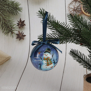 Top quality snowman pattern Christmas decoration hanging ornaments Christmas ball