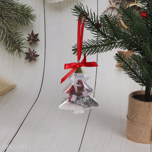 Popular products star shape photo frame hanging ornaments for xmas tree decoration