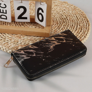 New arrival pu leather women fashionable long style wallet for sale