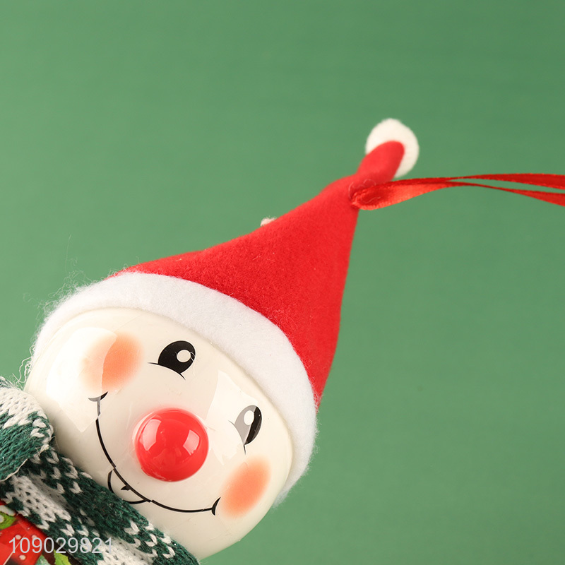 Top quality snowman shape hanging Christmas tree decoration light ornaments