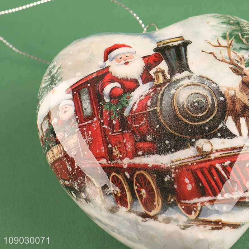 Yiwu market heart shape Christmas tree hanging ornaments for decoration