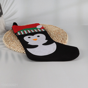 Factory wholesale penguin cartoon Christmas hanging ornaments Christmas stocking