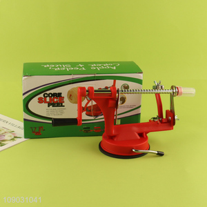 New arrival stainless steel 3 in 1 apple peeler fruit peeler slicing machine